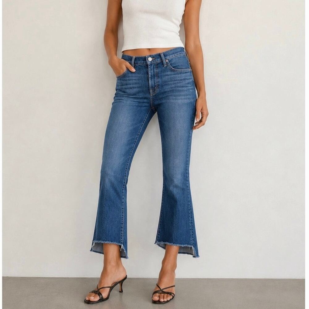 Mother SUPERIOR The Insider Crop 27 Step Fray Bad Reputation Medium Wash Jean